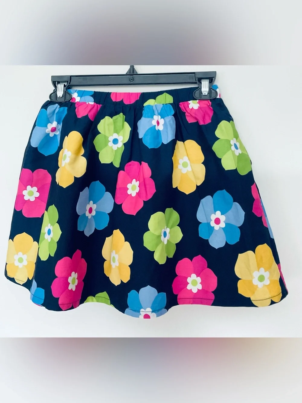 Gymboree Girls Navy Floral Print Skirt - Bright Multi Size 8 (NWT)